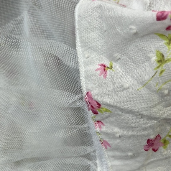 90s Vintage Floral Milkmaid Dress - Picture 9 of 9